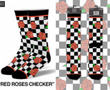 ODDSOX Brand Men’s CHECKERBOARD & ROSES Socks - Novelty Socks for Less