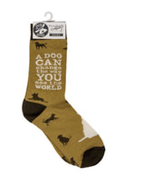 PRIMITIVES BY KATHY Unisex ‘DOG CAN CHANGE THE WAY YOU SEE THE WORLD’ - Novelty Socks for Less