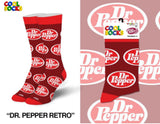 DR. PEPPER Soda Ladies Socks COOL SOCKS Brand - Novelty Socks for Less