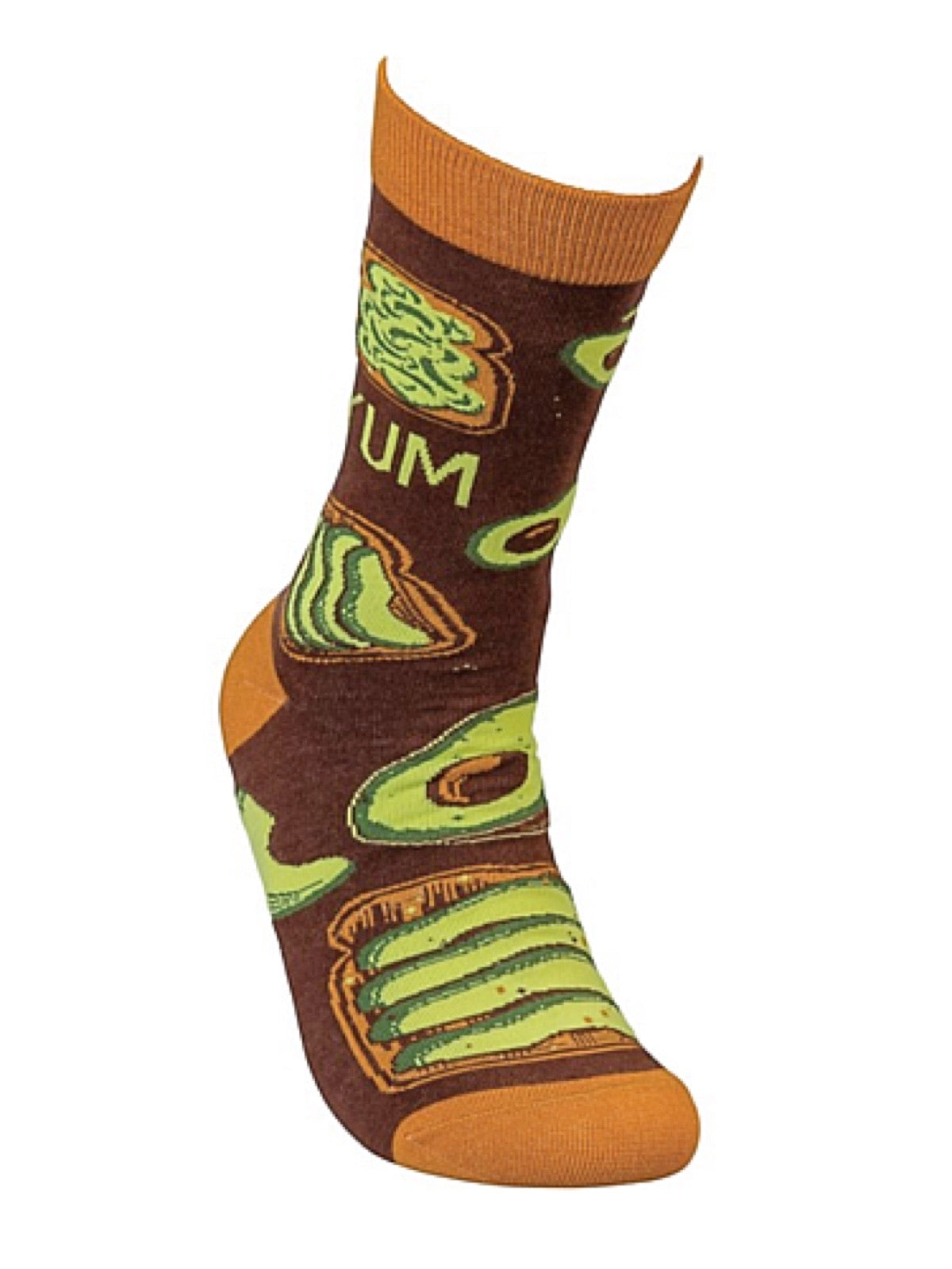 PRIMITIVES BY KATHY Unisex AVOCADO TOAST SOCKS - Novelty Socks for Less