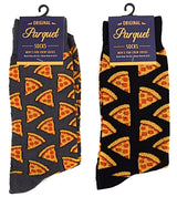 Parquet Brand Men’s PEPPERONI PIZZA Socks CHOOSE COLOR - Novelty Socks for Less