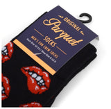 PARQUET BRAND Mens SEXY LIP BITE Socks - Novelty Socks for Less