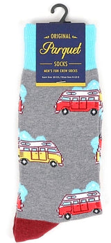 PARQUET BRAND Mens CAMPER VAN Socks - Novelty Socks for Less