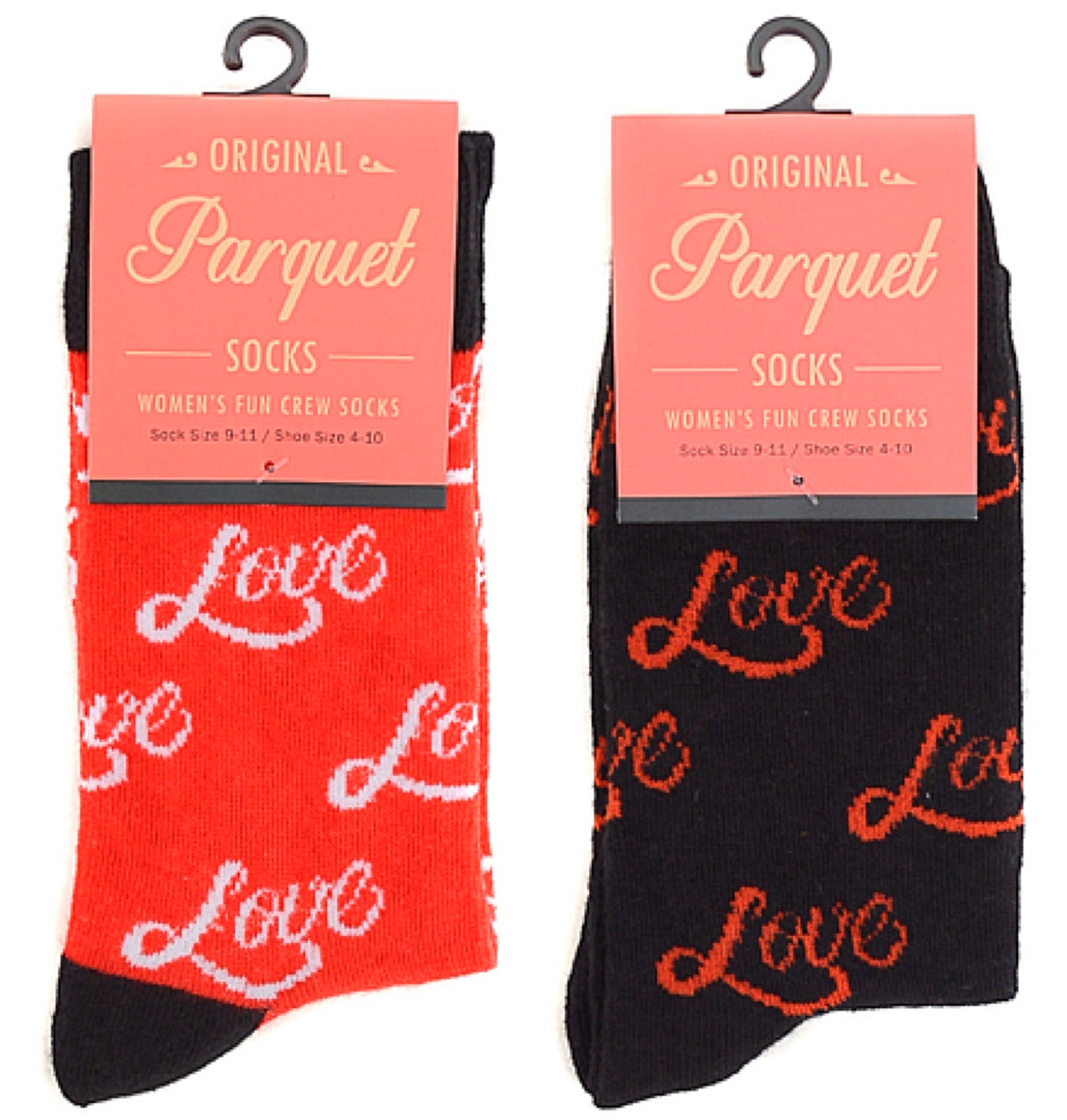 Parquet Brand LADIES LOVE Socks VALENTINE'S DAY - Novelty Socks for Less