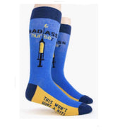 FOOT TRAFFIC Mens ‘BAD ASS NURSE’ - Novelty Socks for Less