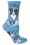 WHEEL HOUSE DESIGNS MEN’S BORDER COLLIE DOG SOCKS - Novelty Socks for Less
