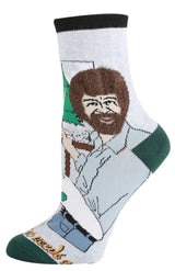 BOB ROSS Ladies ‘HUG A TREE’ Socks OOOH YEAH Brand - Novelty Socks for Less