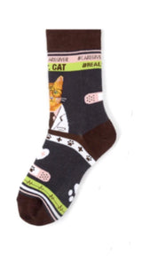 PARQUET Brand Ladies DR. CAT Socks #CAREGIVER - Novelty Socks for Less