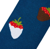 COOL SOCKS Brand Ladies CHOCOLATE COVERED STRAWBERRIES Socks - Novelty Socks for Less