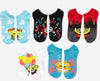 DISNEY’S PIXAR Ladies TOY STORY 5 Pair Of NO SHOW SOCKS ALIENS IN COSTUMES - Novelty Socks for Less