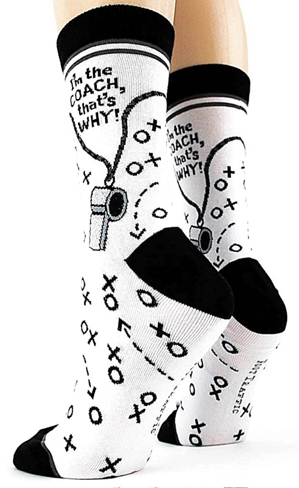 FOOT TRAFFIC Brand Ladies ‘I’M THE COACH THAT’S WHY’ - Novelty Socks for Less