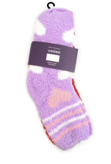 NOLLIA BRAND LADIES 3 PAIR HEARTS WARM & FUZZY SOCKS - Novelty Socks for Less