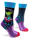 FABDAZ BRAND LADIES FROG SOCKS ‘PEACE OUT’ - Novelty Socks for Less