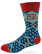 FABDAZ BRAND MEN’S DON’T BE AN ASSHOLE SOCKS - Novelty Socks for Less