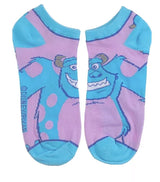 DISNEY MONSTERS INC. Ladies 5 Pair Ankle Socks BIOWORLD BRAND - Novelty Socks for Less