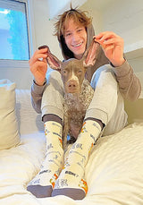 OOOH YEAH Brand Men’s DOG Socks ‘WANNA BONE?’ - Novelty Socks for Less