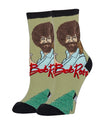 OOOH YEAH BRAND Ladies BOB ROSS FUZZY HAIR & TREES SOCKS - Novelty Socks for Less