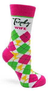 FABDAZ BRAND LADIES TROPHY WIFE SOCKS - Novelty Socks for Less