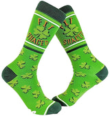 CRAZY DOG BRAND MEN’S ST. PATRICK’S DAY SOCKS ‘FIT SHACED’ - Novelty Socks for Less
