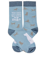 PRIMITIVES BY KATHY ‘WHY CAN’T ALL MEN BE LIKE MY DOG’ - Novelty Socks for Less