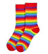 PARQUET BRAND Ladies RAINBOW STRIPES Socks - Novelty Socks for Less