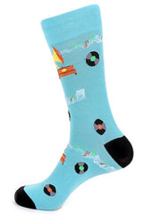 PARQUET Mens RECORD PLAYER Socks - Novelty Socks for Less