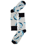 Parquet Brand Men’s Socks with FISH/FISHING POLES - Novelty Socks for Less