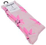 PARQUET Brand Men’s HAPPY POT MARIJUANA Socks (CHOOSE COLOR) - Novelty Socks for Less