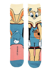 LOONEY TUNES Men’s LOLA BUNNY SPACE JAM TUNE SQUAD 360 Socks BIOWORLD BRAND - Novelty Socks for Less