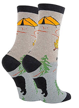 OOOH YEAH Brand Ladies BEAR NEEDS Socks ‘YES I SHIT IN THE WOODS’ - Novelty Socks for Less
