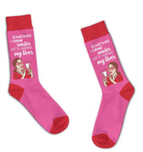 FUNATIC Brand Unisex Socks ‘SOMETIMES I DRINK WATER TO SURPRISE MY LIVER’ - Novelty Socks for Less