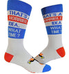 CRAZY DOG BRAND MEN’S ‘THAT’S A HORRIBLE IDEA. WHAT TIME?’ SOCKS - Novelty Socks for Less