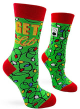 FABDAZ BRAND LADIES CHRISTMAS LIGHTS SOCKS ‘GET LIT’ - Novelty Socks for Less