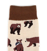 PARQUET Brand Ladies BROWN BEARS Socks - Novelty Socks for Less