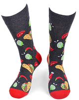 PARQUET BRAND Men's TACOS, HOT PEPPERS & HOT SAUCE Socks - Novelty Socks for Less