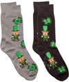 FOOZYS Brand Men’s SAINT PATRICKS DAY 2 Pair Of Socks - Novelty Socks for Less
