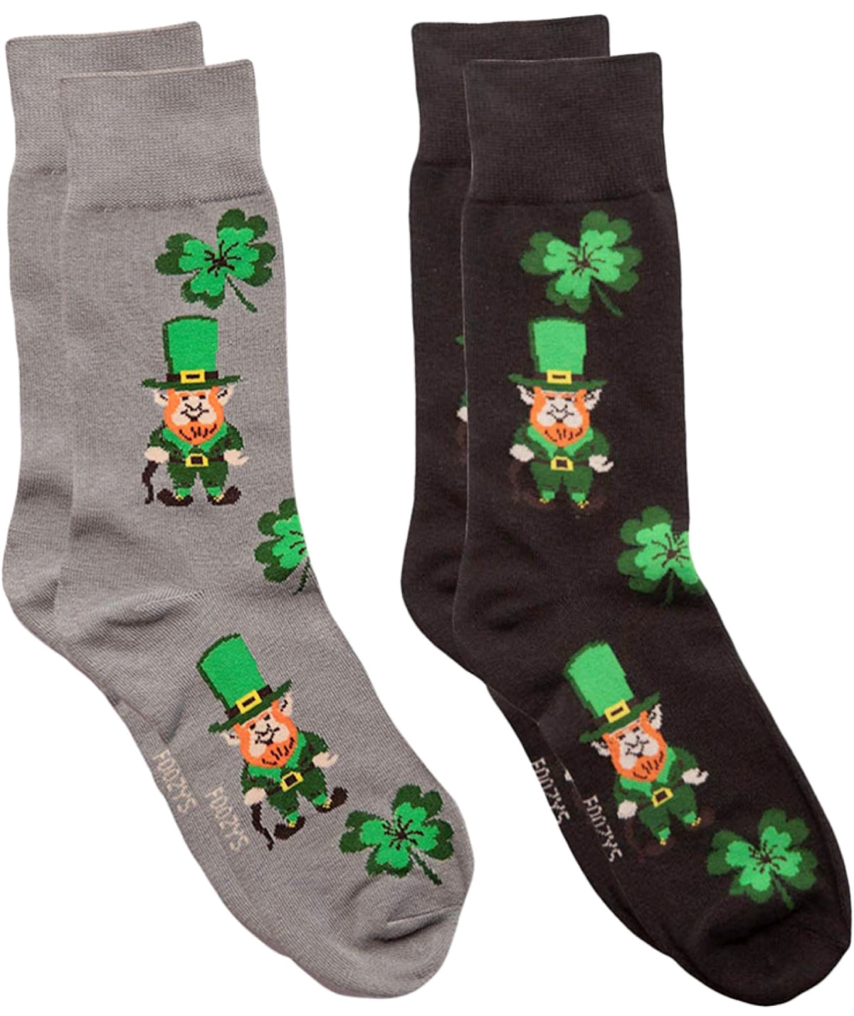 FOOZYS Brand Men’s SAINT PATRICKS DAY 2 Pair Of Socks - Novelty Socks for Less