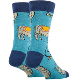 OOOH YEAH Brand Men’s LLAMA Socks ‘HEY BOO’ - Novelty Socks for Less