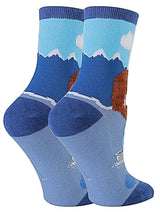 BOB ROSS Ladies ‘LET’S SAIL’ Socks OOOH YEAH BRAND - Novelty Socks for Less