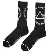 PINK FLOYD MEN’S DARK SIDE OF THE MOON CREW SOCKS BIOWORLD BRAND - Novelty Socks for Less