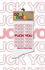 COOL SOCKS Mens F-YOU TAKE OUT BAG - Novelty Socks for Less
