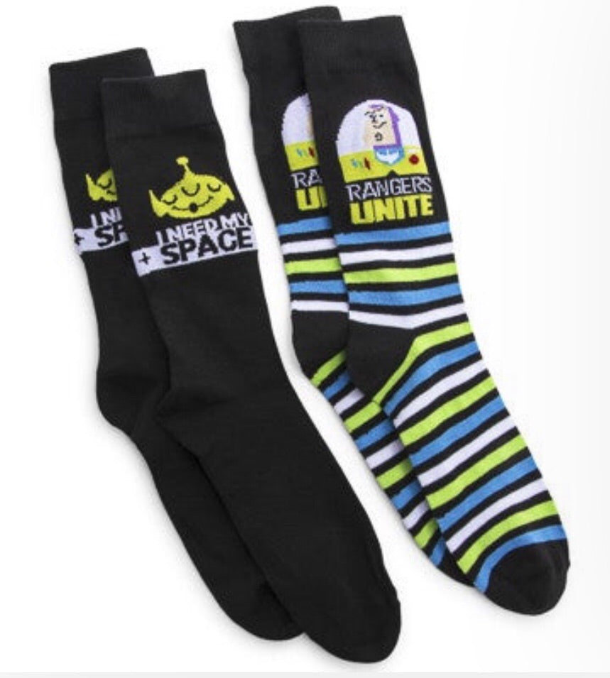 Disney’s TOY STORY 4 Men’s SOCKS BUZZ - Novelty Socks for Less