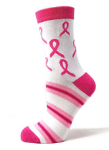 FABDAZ Brand Ladies FUCK CANCER Socks BREAST CANCER - Novelty Socks for Less