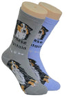 FOOZYS BRAND Ladies 2 Pair BERNESE MOUNTAIN DOG Socks - Novelty Socks for Less