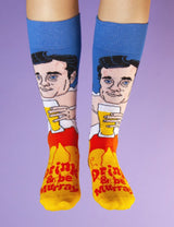 FREAKER FEET Brand Unisex ‘DRINK & BE MURRAY’ Socks BILL MURRAY - Novelty Socks for Less