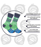 FUNATIC Brand‘MAKE CLIMATE CHANGE REAL AGAIN’ Unisex - Novelty Socks for Less