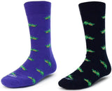 Parquet Brand Men’s ALLIGATOR Socks (CHOOSE COLOR) - Novelty Socks for Less