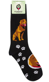 FUNATIC BRAND CHOCOLATE LAB DOG - Novelty Socks for Less