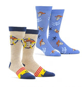 Disney’s TOY STORY 4 Men’s 2 Pair Socks SHERIFF WOODY & BULLSEYE - Novelty Socks for Less