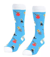 HEADLINE Brand Unisex Socks STUCK CATS Size L/XL - Novelty Socks for Less